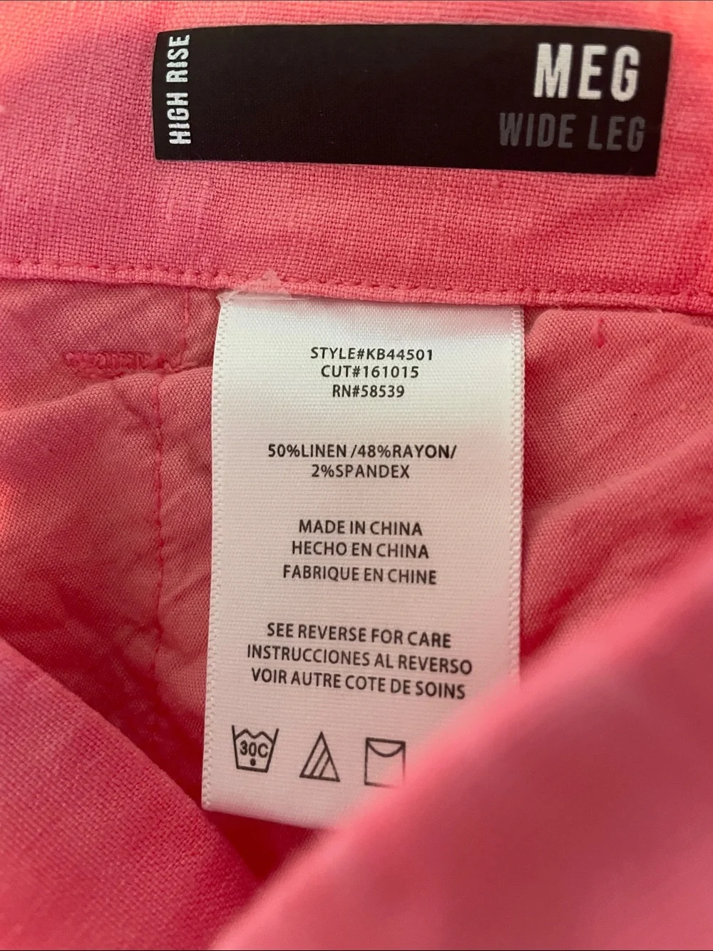 Kut From The Kloth Meg Wide Leg Linen Pants